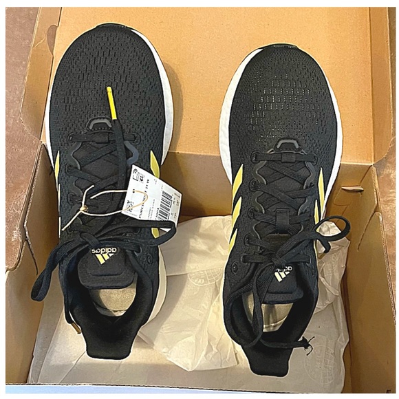 ADIDAS Women’s PUREBOOST 21 PRIMEGREEN RUNNING SHOE Core Black & Gold 7 1/2 M - Picture 9 of 12
